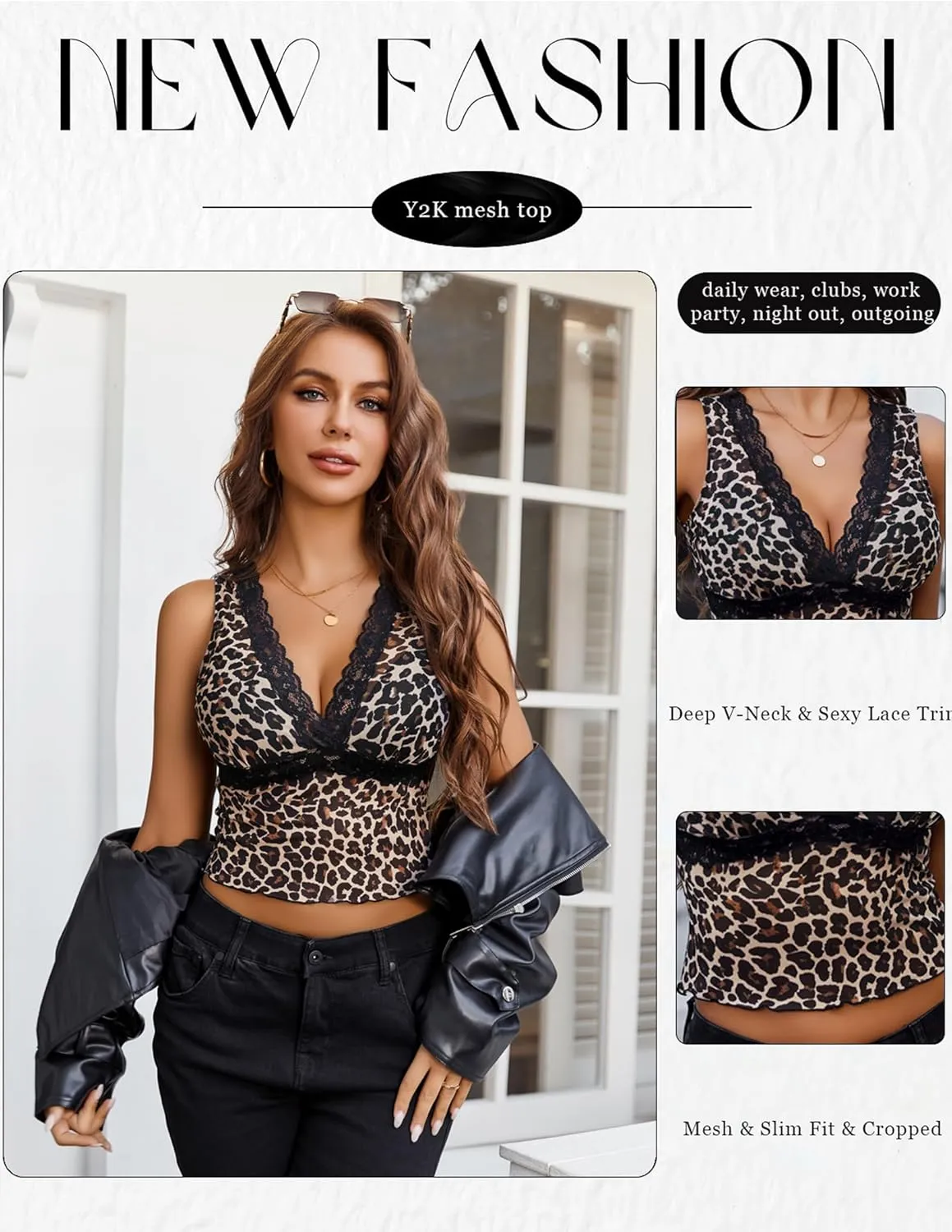 Avidlove Mesh Tank Top for Women Sexy Sheer Tops Sleeveless See Through Y2K Lace Going Out Crop Tank Tops