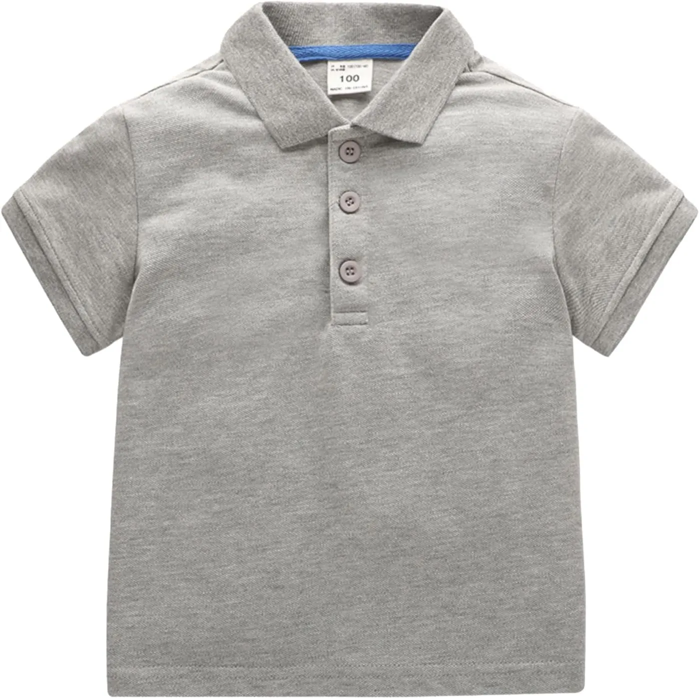 Baby Kids Boy Girl Solid Casual Short Sleeve Polo Shirt Pullover Tops Cute Shirts 1-7T
