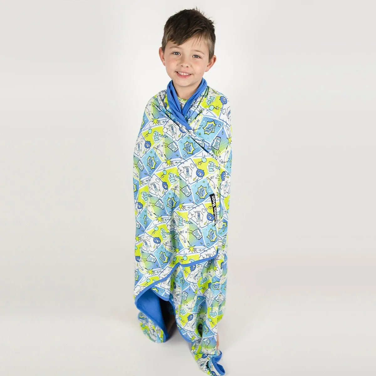 Comic Blue Bamboo Blanket