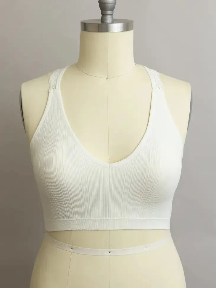 Curvy Seamless Racerback Bralette | 2 Colors