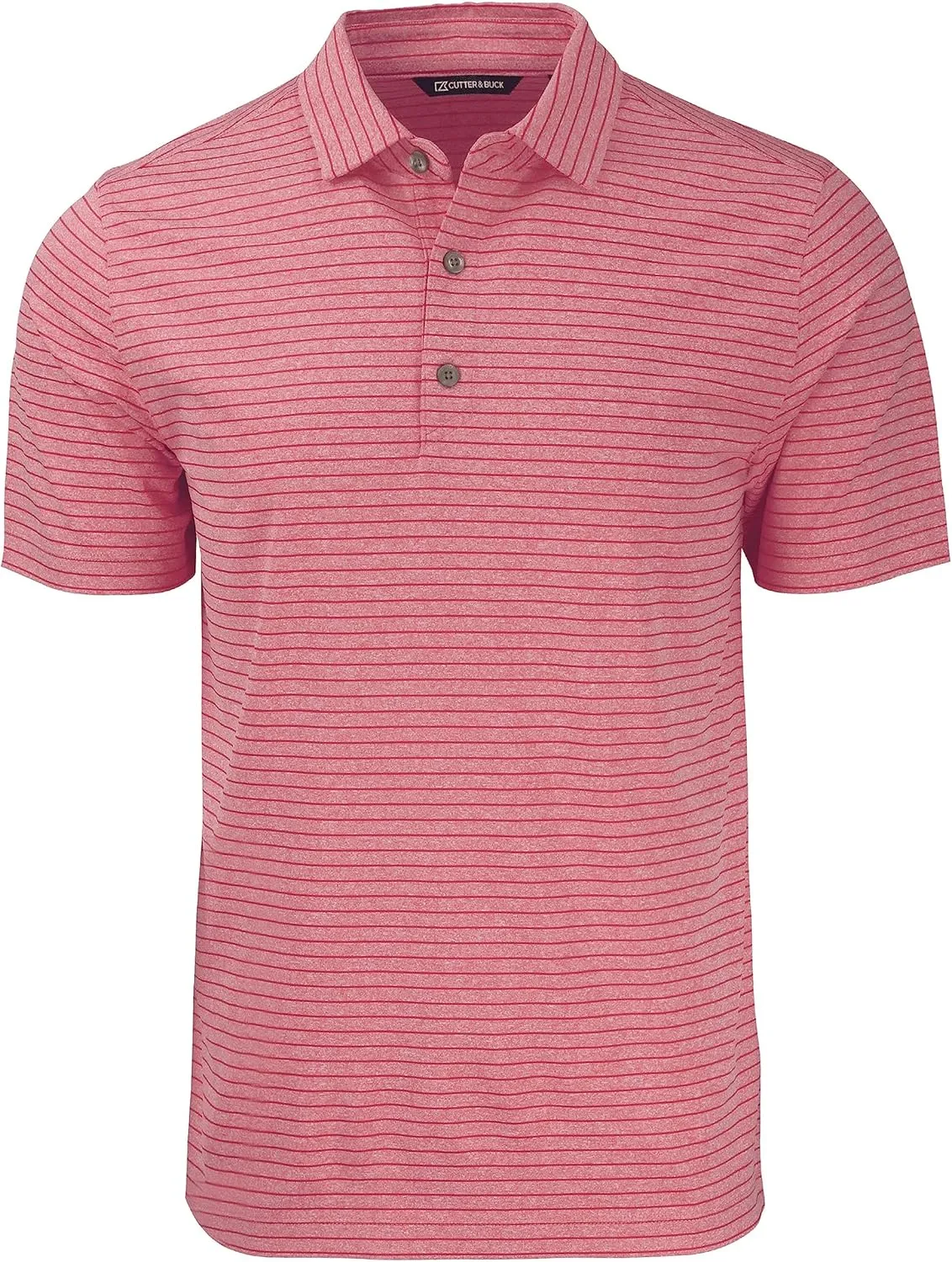 Cutter & Buck Forge Eco Heather Stripe Stretch Recycled Mens Big & Tall Polo