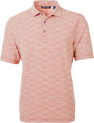 Cutter & Buck Virtue Eco Pique Botanical Print Recycled Mens Polo