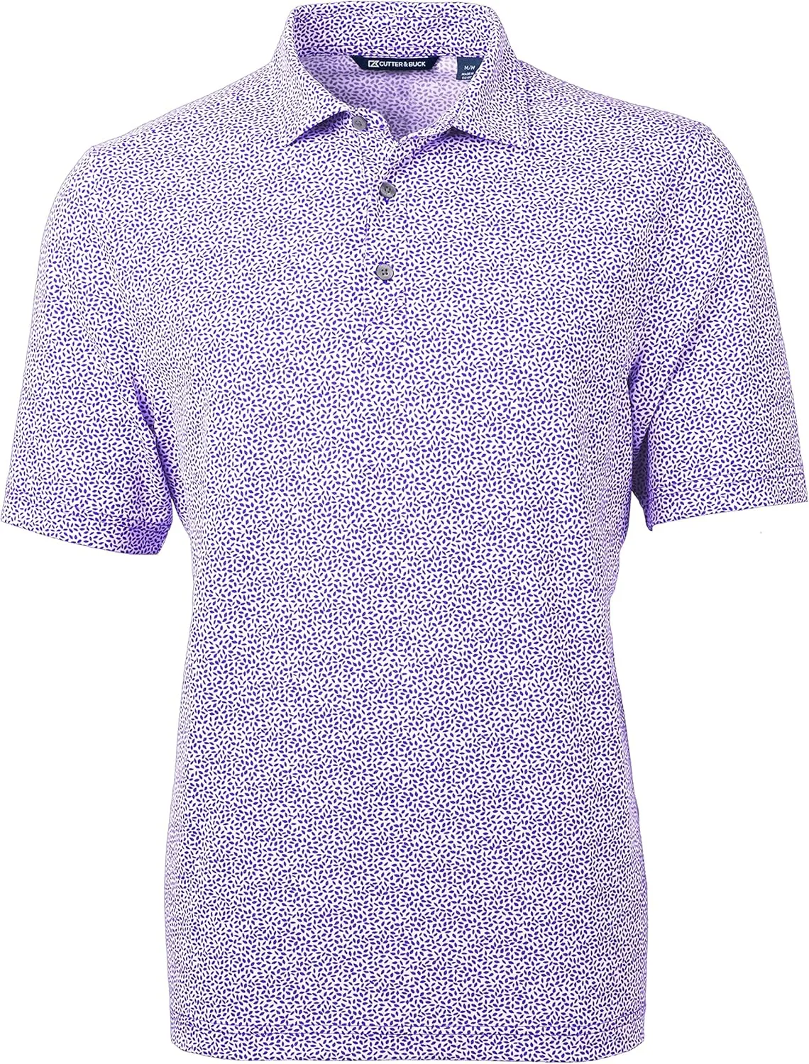 Cutter & Buck Virtue Eco Pique Botanical Print Recycled Mens Polo