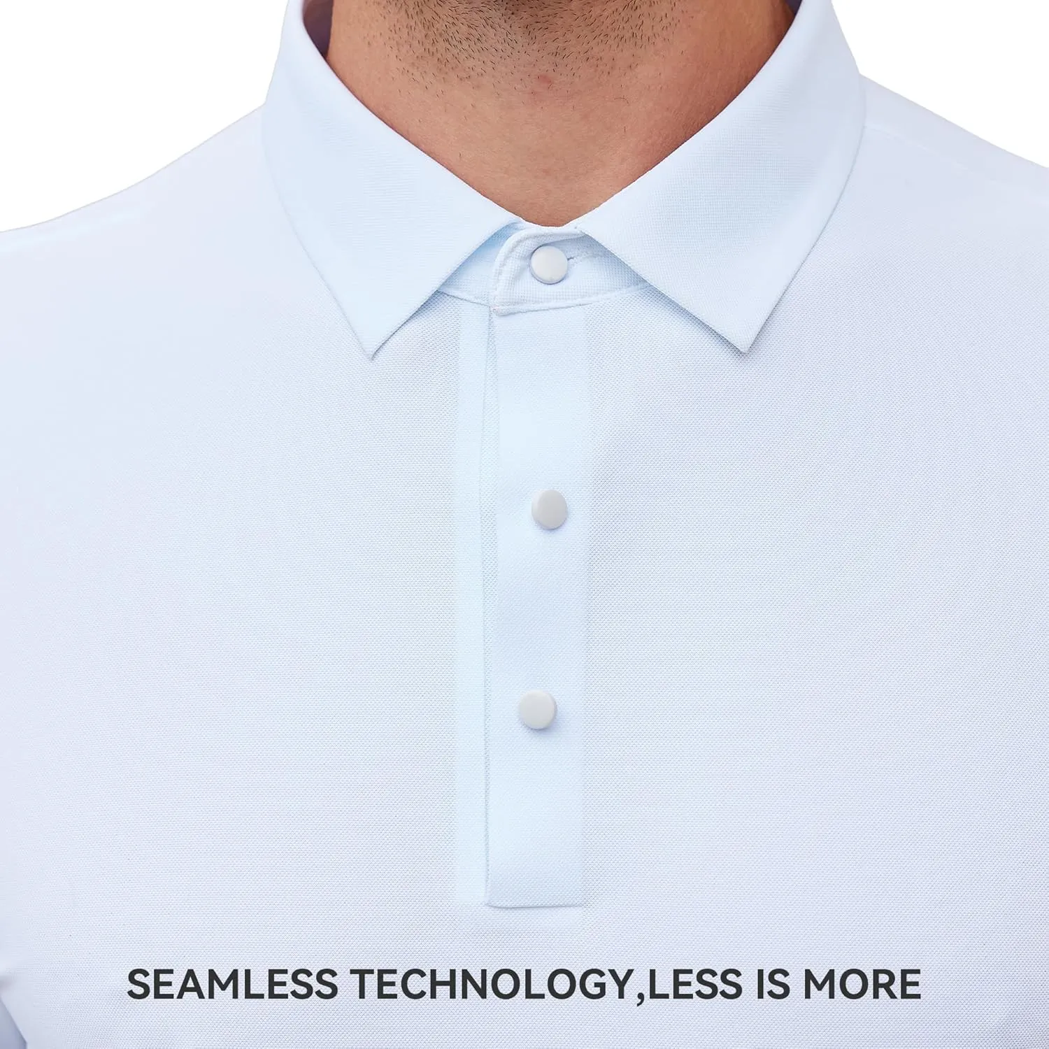 Esabel.C Golf Shirts for Men Dry Fit Performance Short Sleeve Print Moisture Wicking Collared Shirt