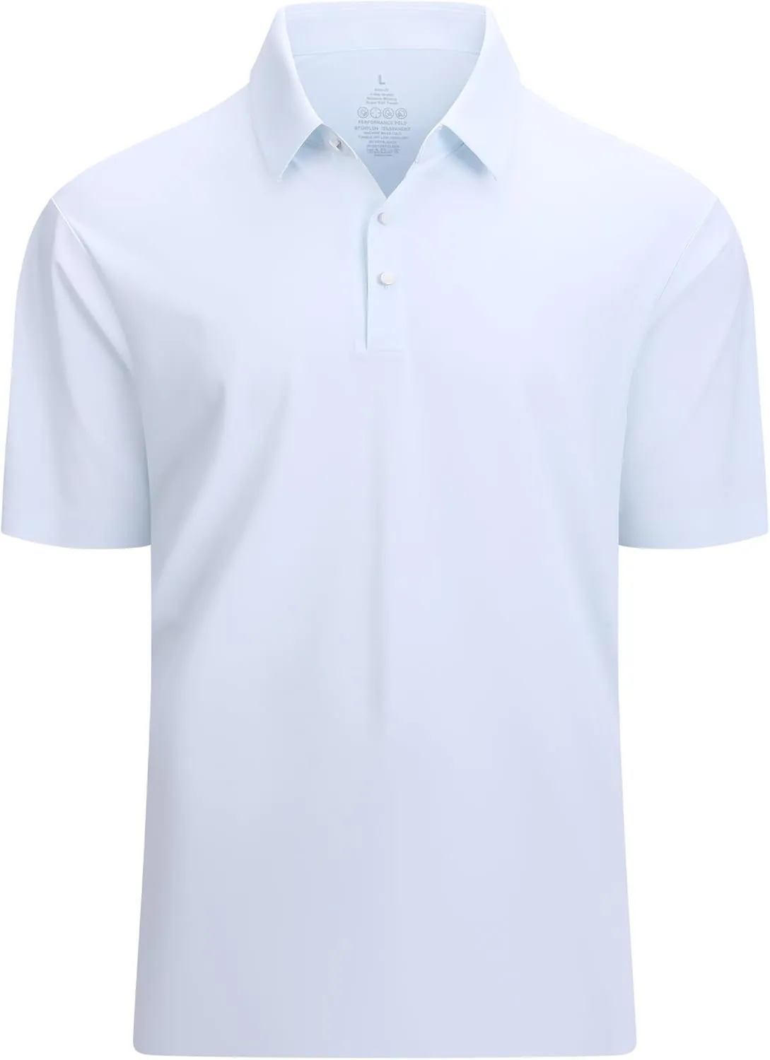 Esabel.C Golf Shirts for Men Dry Fit Performance Short Sleeve Print Moisture Wicking Collared Shirt