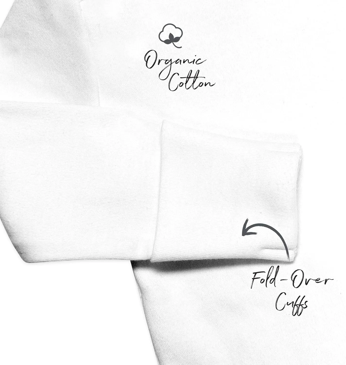 HonestBaby Baby 100% Organic Cotton Long Sleeve Side-Snap Kimono Tops (3 Pack)