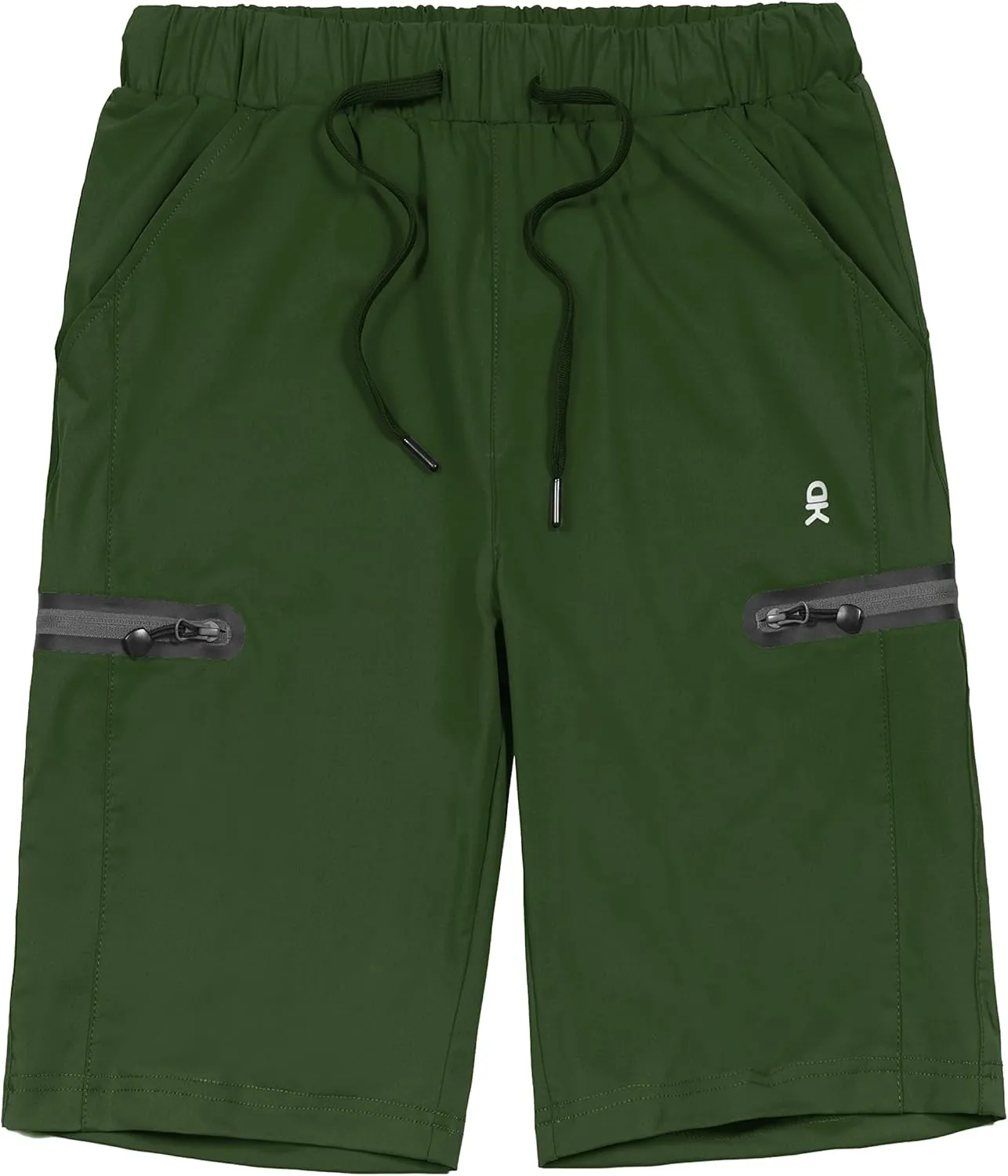 Little Donkey Andy Mens Ultra-Stretch Quick Dry Lightweight Bermuda Shorts Drawstring Zipper Pocket Hiking Travel Golf
