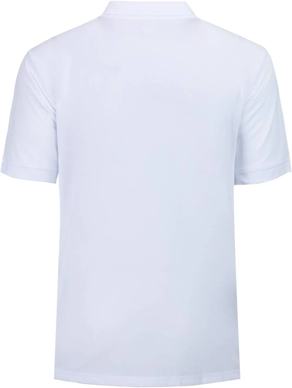 Men's Short Sleeve Polo Shirt Moisture Wicking Performance Dry Fit Golf Polo with Pocket
