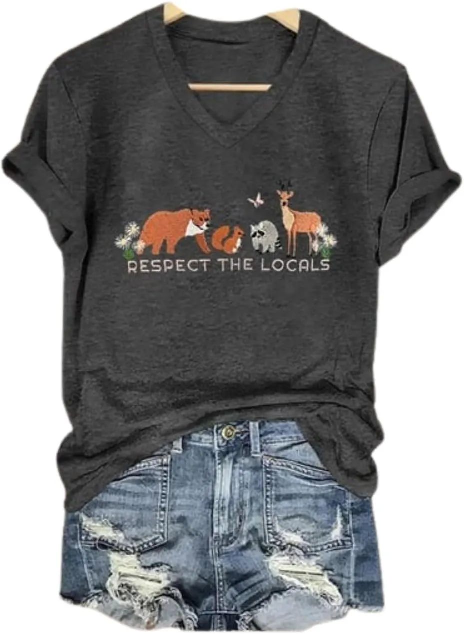 Respect The Locals Shirt Protect Their Natural Habitats T-Shirt Animal Pattern
