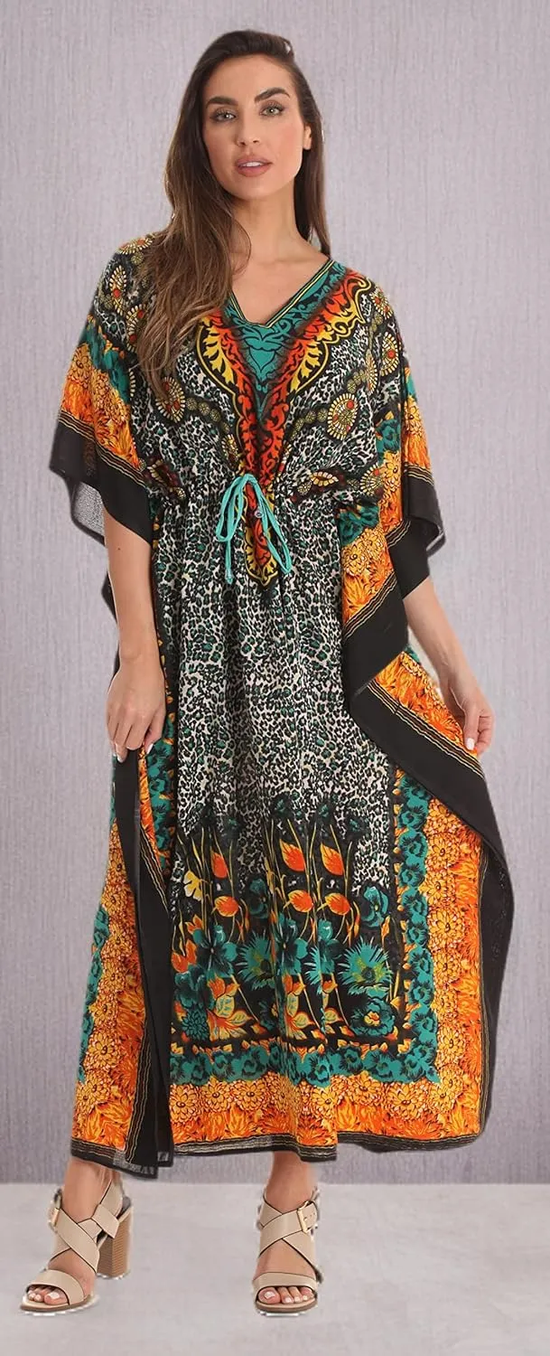 Riviera Sun African Print Dashiki Maxi Caftan for Women