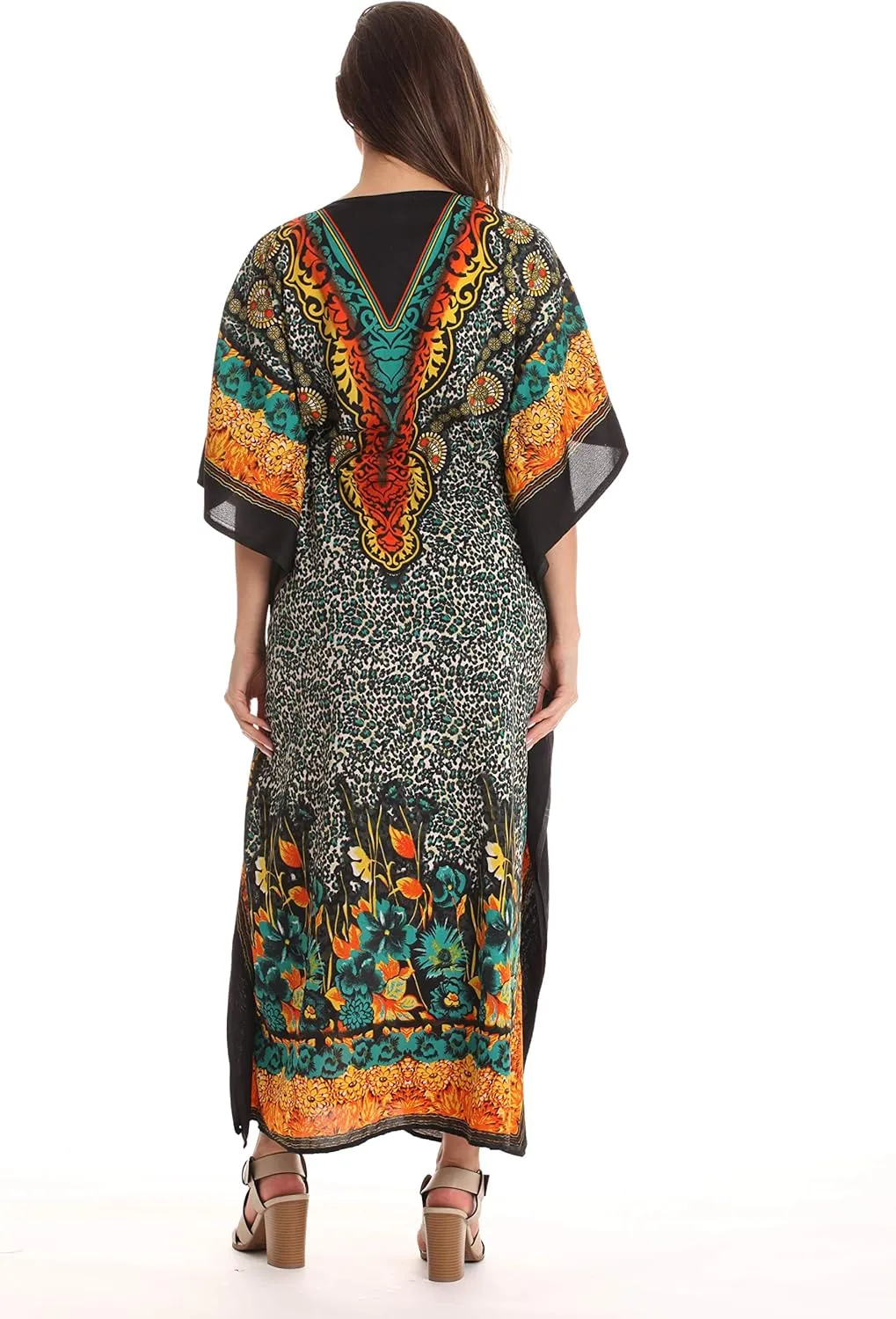 Riviera Sun African Print Dashiki Maxi Caftan for Women