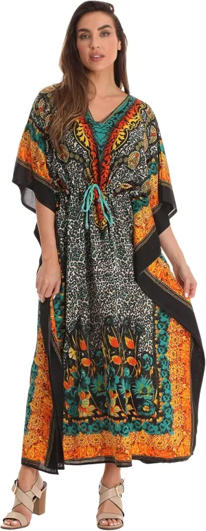 Riviera Sun African Print Dashiki Maxi Caftan for Women