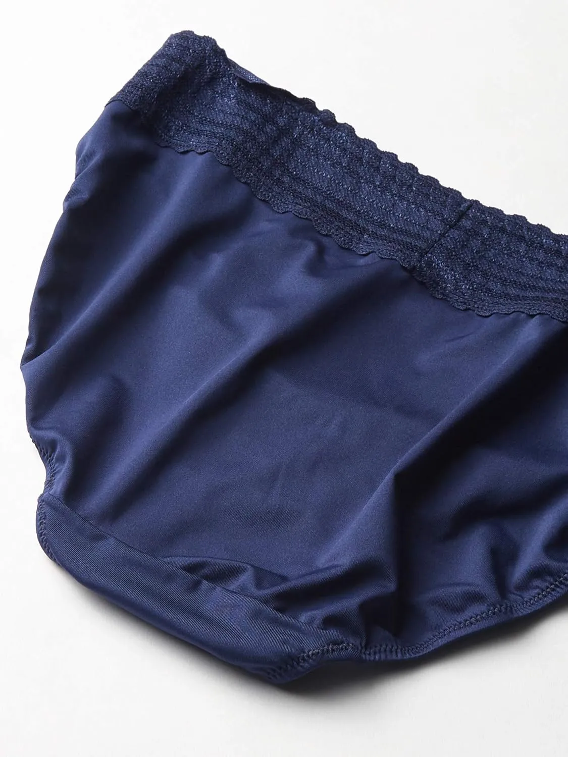 Warner's Women's Blissful Benefits Dig-Free Comfort Waistband with Lace Microfiber Hi-Cut 3-Pack 5109w