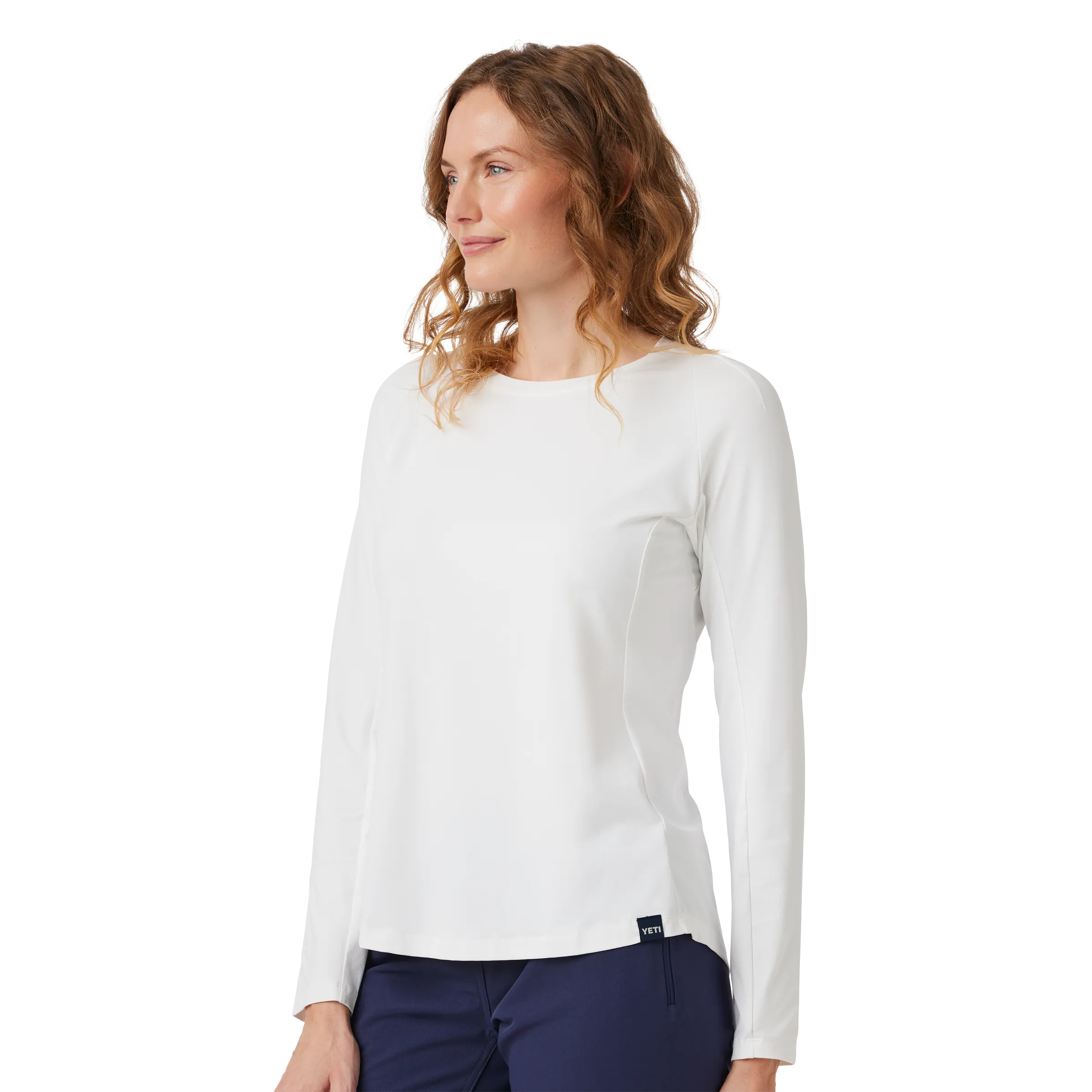 Women's Crew Neck Ultra Light Sunshirt White