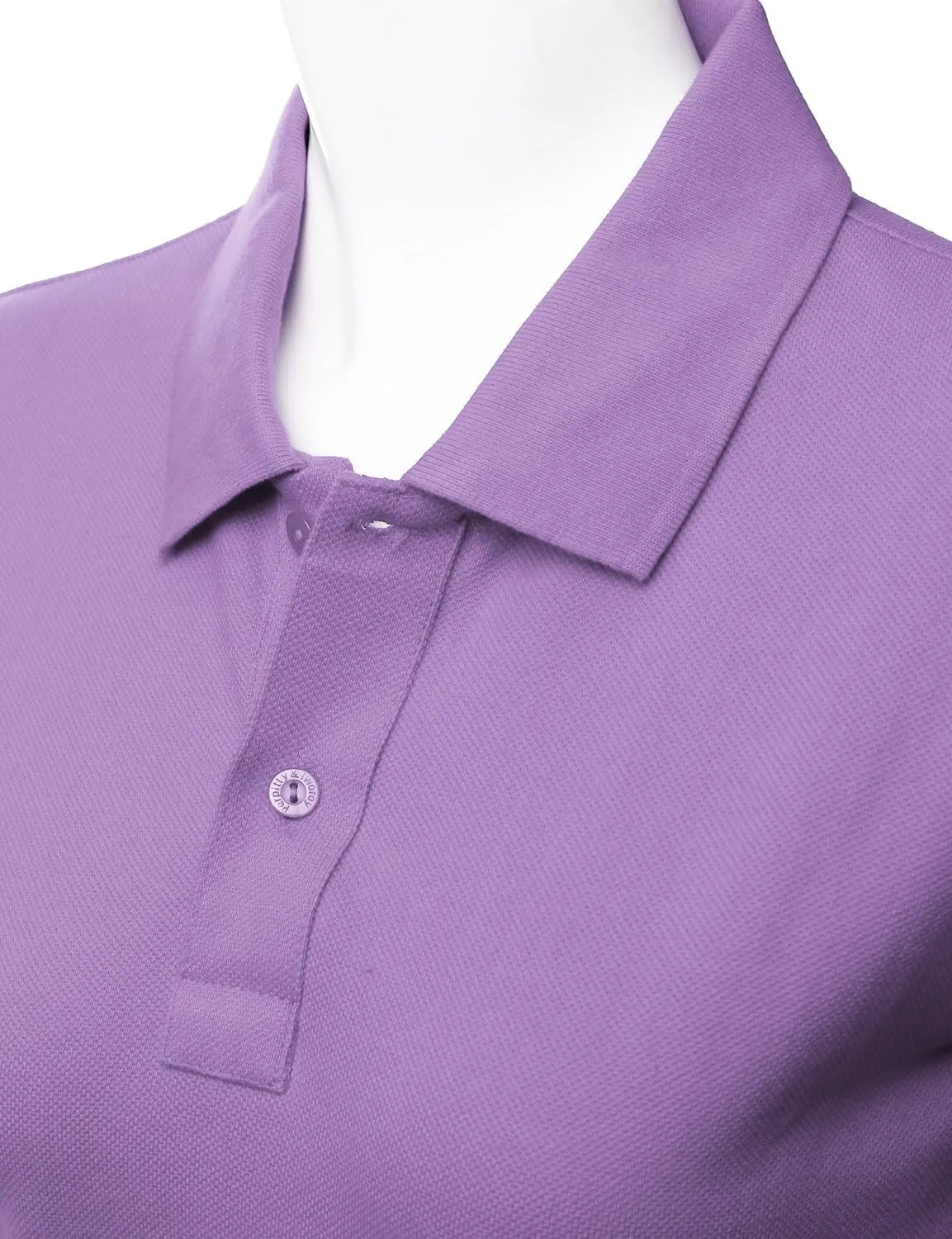 Women's Luxurious Solid Long Sleeves PK Polo Shirt